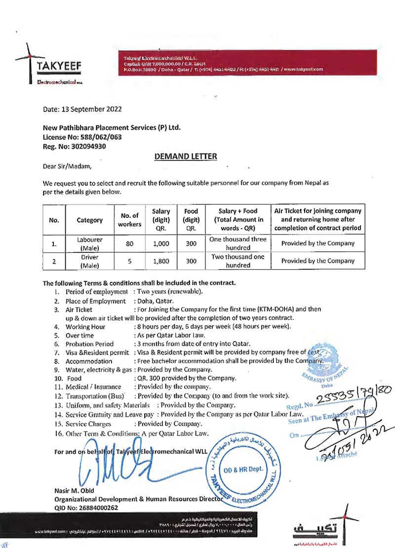 Sample Demand Letters